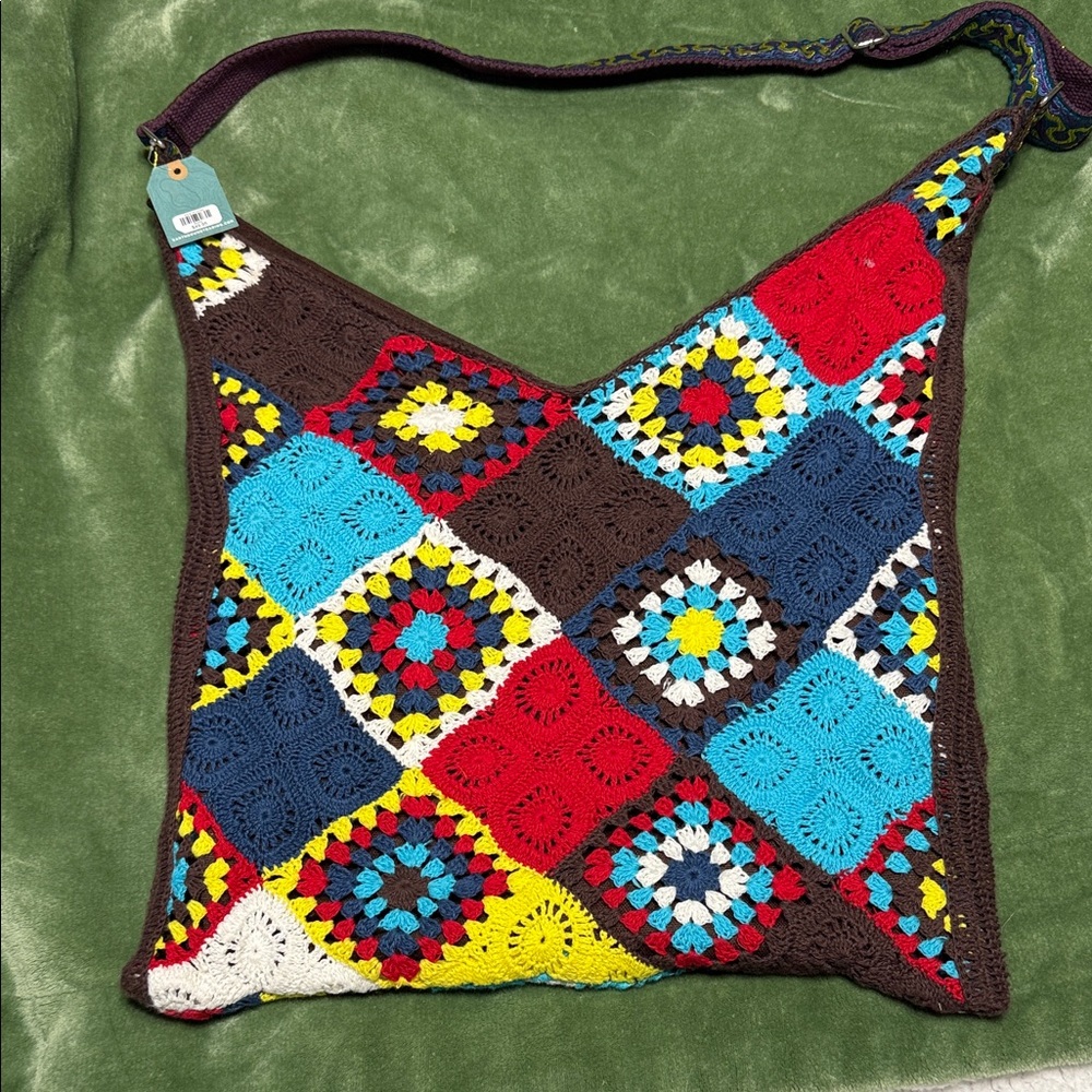 EARTHBOUND Multicolor Crochet Shoulder Bag